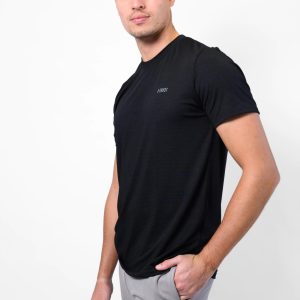 POLERA ZURICH DRYFIT CALADO - NEGRA
