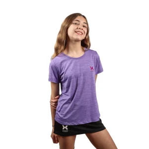 POLERA FLORIDA NIÑA - LILA